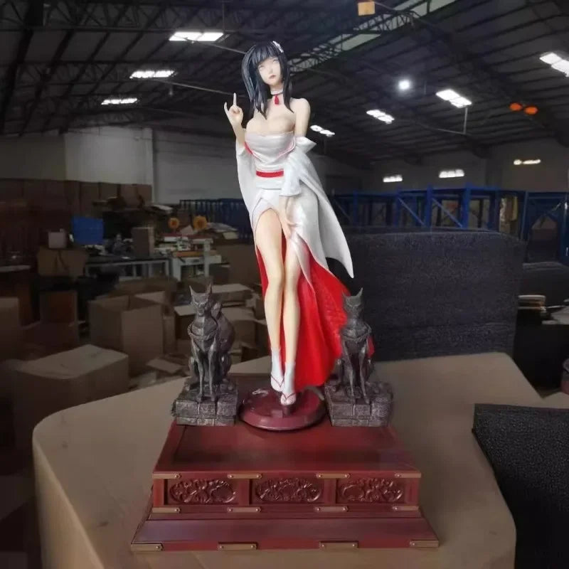 60 cm NARUTO Figuren Hyuga Hinata Action Figur Ver. GK Anime Action Collection PVC Figur Statue Modell Spielzeug für Kinder Geschenke