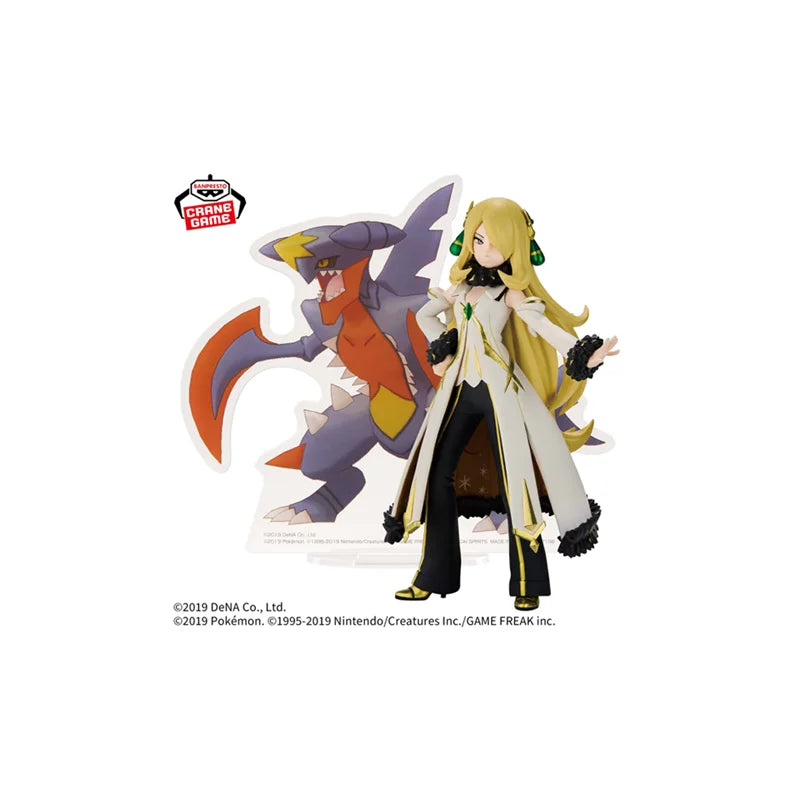 [Original] Genuine In Stock Bandai Banpresto Pokemon Masters EX Panel Spectacle Garchomp Cynthia Anime Figure Model Toys Gift