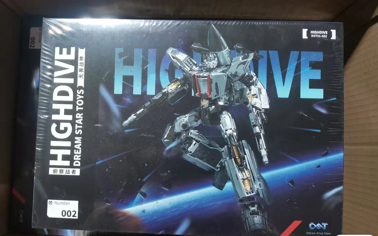 【Inventory】 DST01-002 F16 HighDrive Dream Star DST01-001 Slingshot Super Airplane Alloy Action Figure Transformed Gift with Box