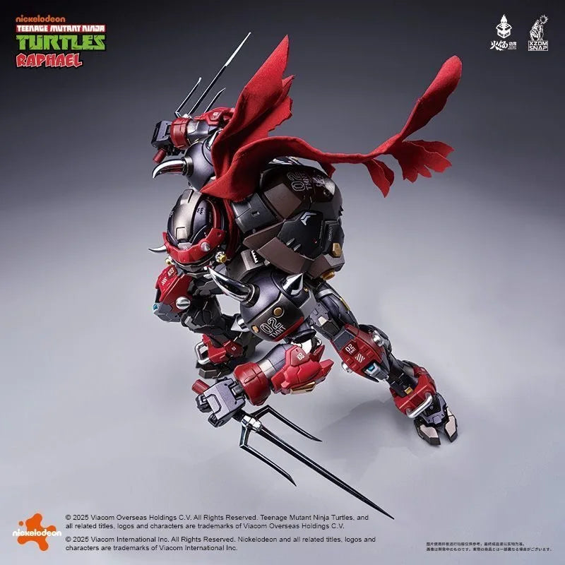 Heatboys Toy Raphael Action Figures Red Fiend TMNT Anime Figure Alloy Mecha Toy Ninja Turtle Plastic Toy Birthday Gift