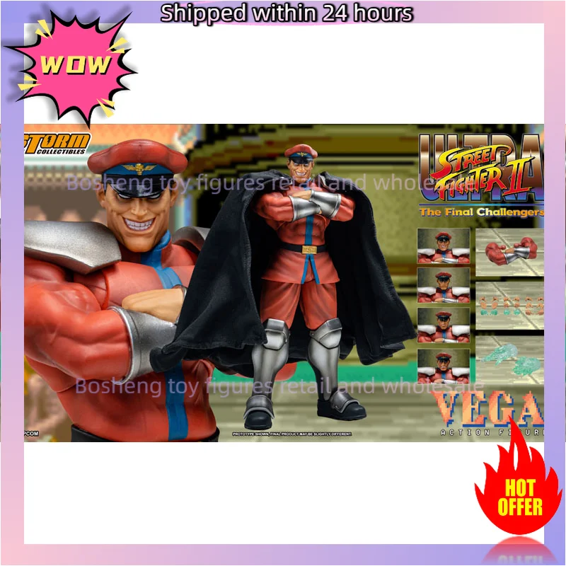 In Stock 100% in Stock Original Storm Toys M. Bison Ultra Street Fighter II The Final Challengers Anime Figures Model Toys Gift