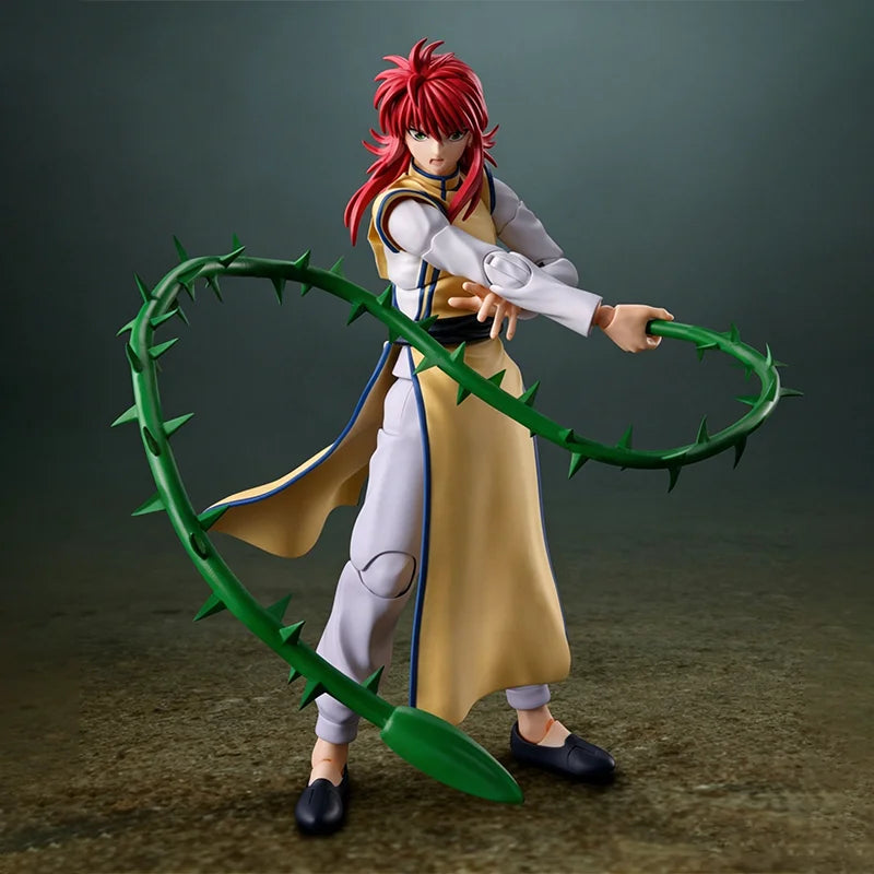 Genuine Bandai Original Package S.H.Figuarts YuYu Hakusho KURAMA  Anime Action Figure Finished Model Toy Collectible In shock