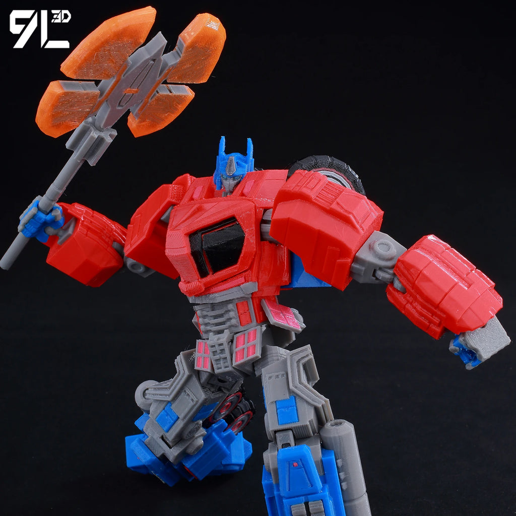 9L3D Lucky13 Transformers Optimus Prime Actionfigur Dummy13 mit orangefarbenem Schwert T13 Mehrgelenk-Sammelspielzeug Titan13