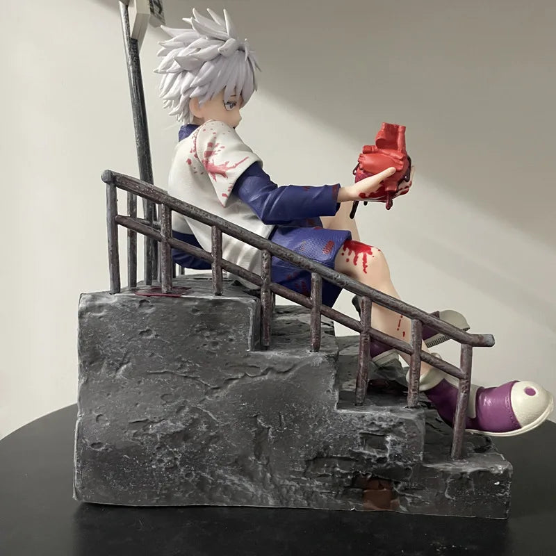34 cm große Hunter x Hunter Killua Zoldyck PVC-Actionfigur, Anime-Figur, Killua GK Statue, Modell, Spielzeug, Sammlerpuppe, Kindergeschenk