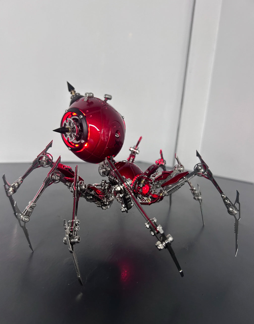 3D metal puzzle assembly toy ornament mechanical spider challenge high difficulty assembly model special gift