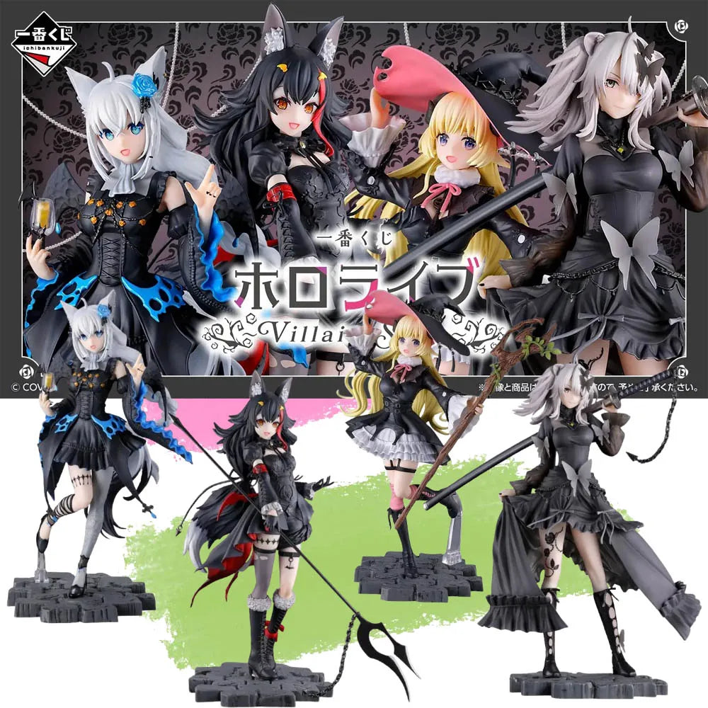 In Stock Genuine BANDAI Ichiban Kuji Hololive Ookami Mio Tsunomaki Watame Shishiro Botan Shirakami Fubuki Figure Anime Model