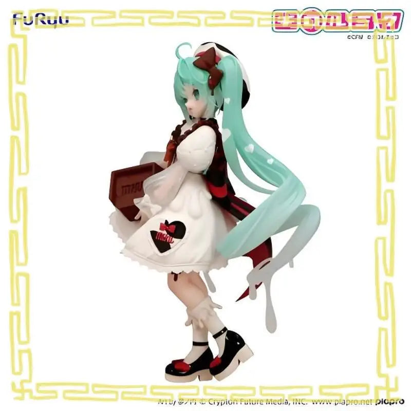 100% Genuine Furyu Hatsune Miku Tirol Chocolate - Milk Ver Trio-Try-It Anime Figure Model Collector Desktop Ornament Toy Gift