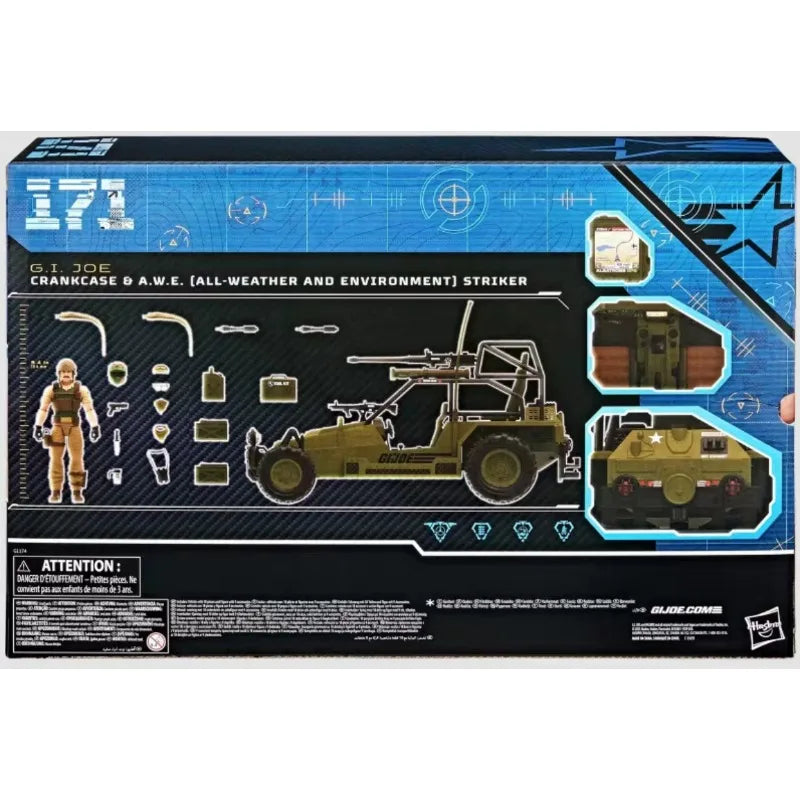 New Original Hasbro G.I. Joe Classified Series  #171 Crankcase & A.W.E. Striker Action Figure Model Toys Gift