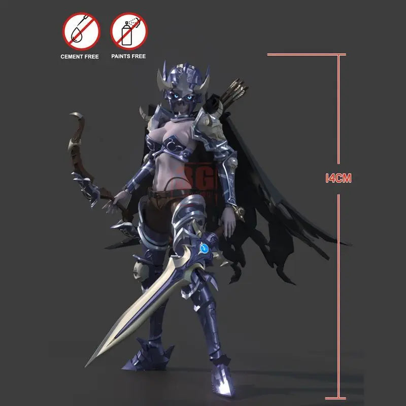 inventory Border Model 1/12 Hell Knight Death Knight Hill Machine Mother Joint Mobile Assembly Model Children'S Toy Gift