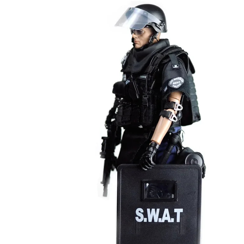 1/6 Scale Simulation Team Police SWAT Military Assualter Breacher Point-man Soldier Model 12inch Action Figure Joint Toy