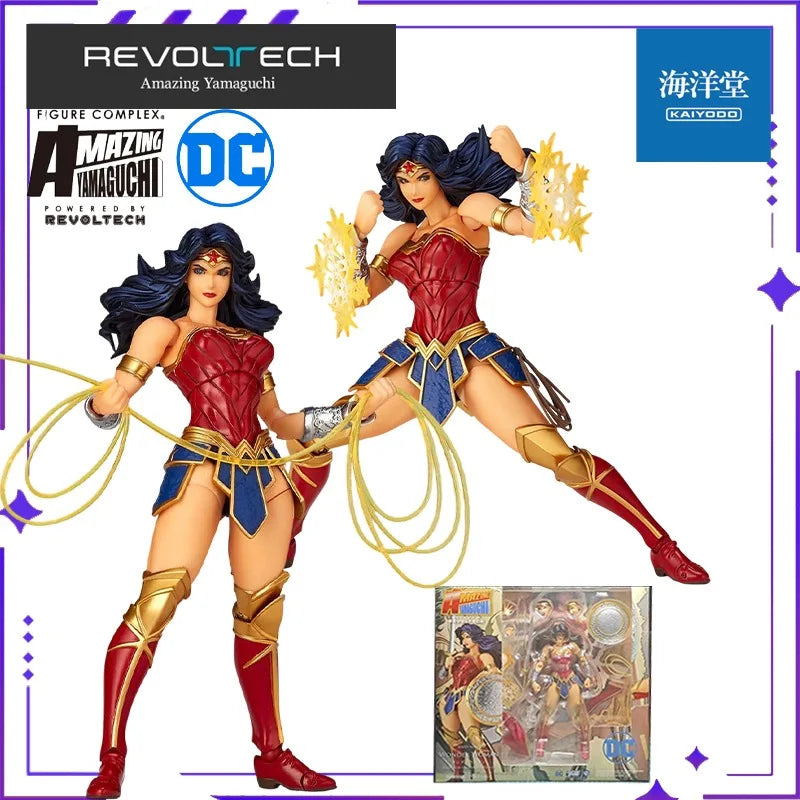 KAIYODO Original Authentic Wheel Technology, Amazing Yamaguchi Justice League, Wonder Woman Mobile Doll Model Handmade Toy Gift