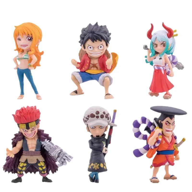In Stock Bandai Original ONE PIECE Gashapon Vo.1 Devil's Fruit Luffy Nami Law Eustass Kid Yamato Kozuki Oden Anime Figures Gifts