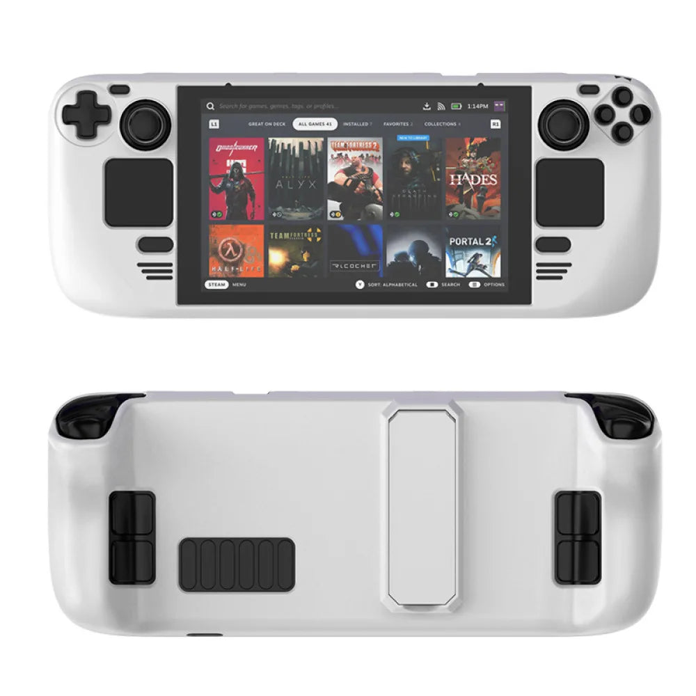 1 PC For Steam Deck Colorful Protective Case For Steam Deck Oled PC Material Protective Case With Stand Game Console Parts