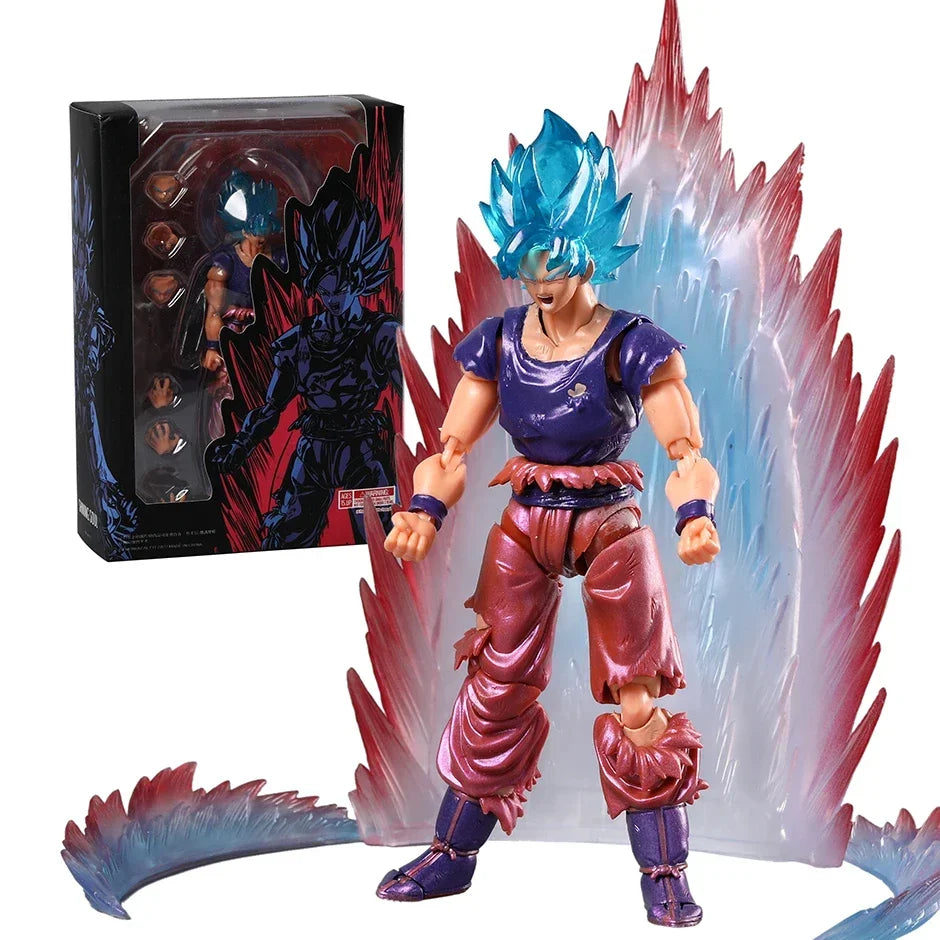DragonBall Shining Soul Blau Goku Kaio Ken Sammlung Actionfigur PVC Modell Figurals