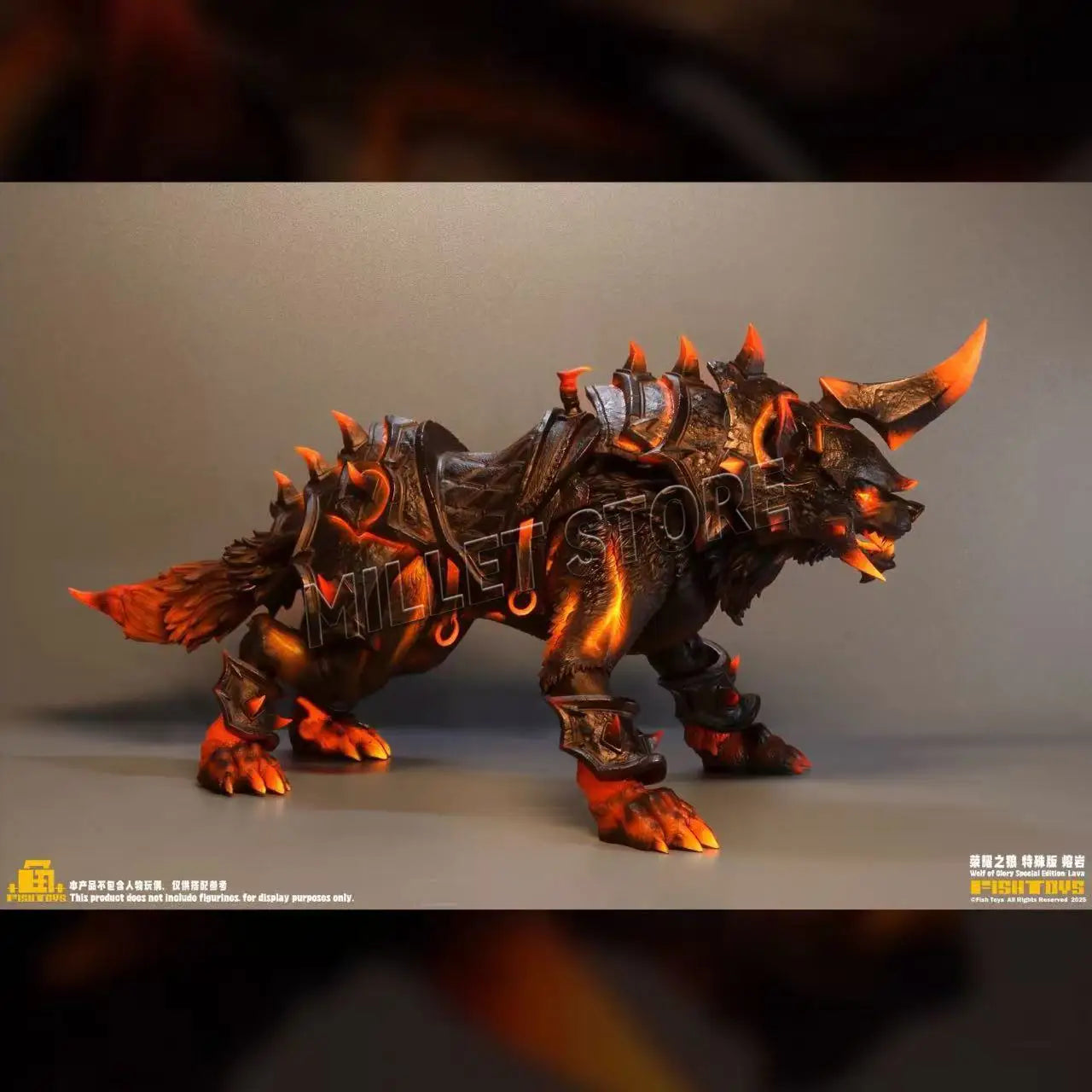 In Stock Fish Toys HY-032 Glory Wolf Special Edition Lava Action Figure Collectible Model Toy For Collectors