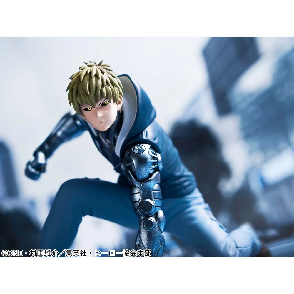 In Stock Bandai Original Genuine Banpresto Anime One Punch Man Genos Demon Cyborg 11cm Collection Model Toy Figure Birthday Gift