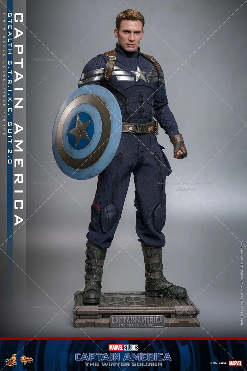 1/6 Scale Stealth Suit American Hero Steve 12-inch Full Set Action Figure Soldier Height About 31CM In Stock HOTTOYS MMS783 2.0