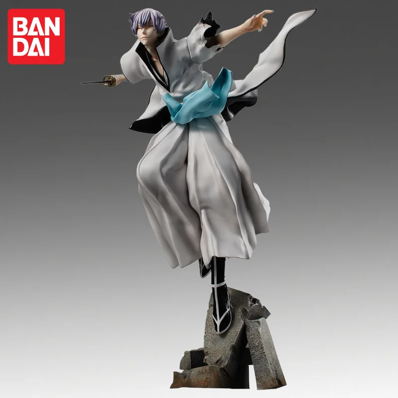 In Stock Bandai Original Megahouse Bleach Ichimaru Gin Action Figure Model Doll Brand New Boxed Anime Characters Toys Model