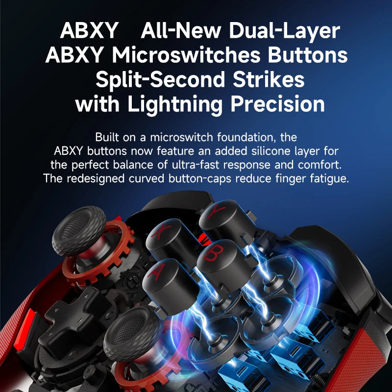 New BIGBIGWON Blitz2 TMR Star Flash Gamepads Wireless Bluetooth Somatosensory Controllers 2000HZ For NS PC Steam Game Handheld
