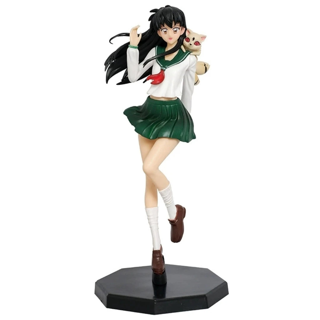 26cm Inuyasha Standing Pose Higurashi Kagome Anime Figure Model Statue Collection Desktop Decoration Ornament Toys Gifts For Fan