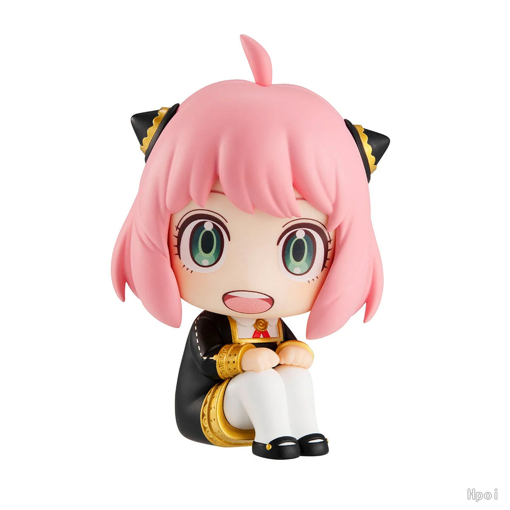 11CM Anime Spy × Family Anya Forger Figure Look Up Figure Model Toy Doll Aciton Figure PVC Desktop Car Decorations