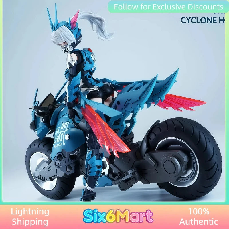 For Fans Collector Nuke Matrix Cyber Forest Cyclone Hopper Yip Fung Sim Dual Body Mecha Girl Model Kit With Cyber Motorcycle