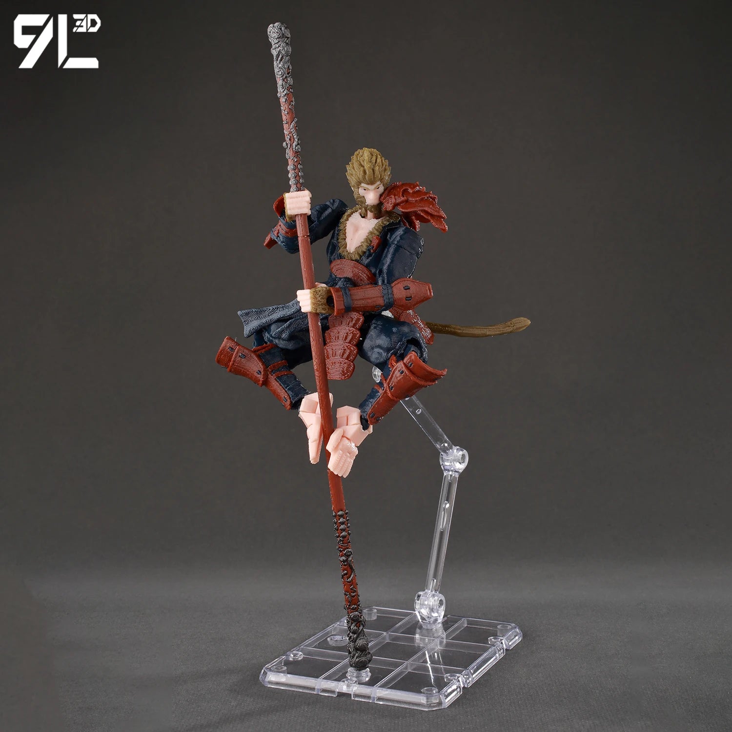 9L3D Lucky13 Figure Dummy13 T13 Anime Action Wukong Cloud Ride Model Black Myth Inspired Flying Stand Decor Desk Collection Toys