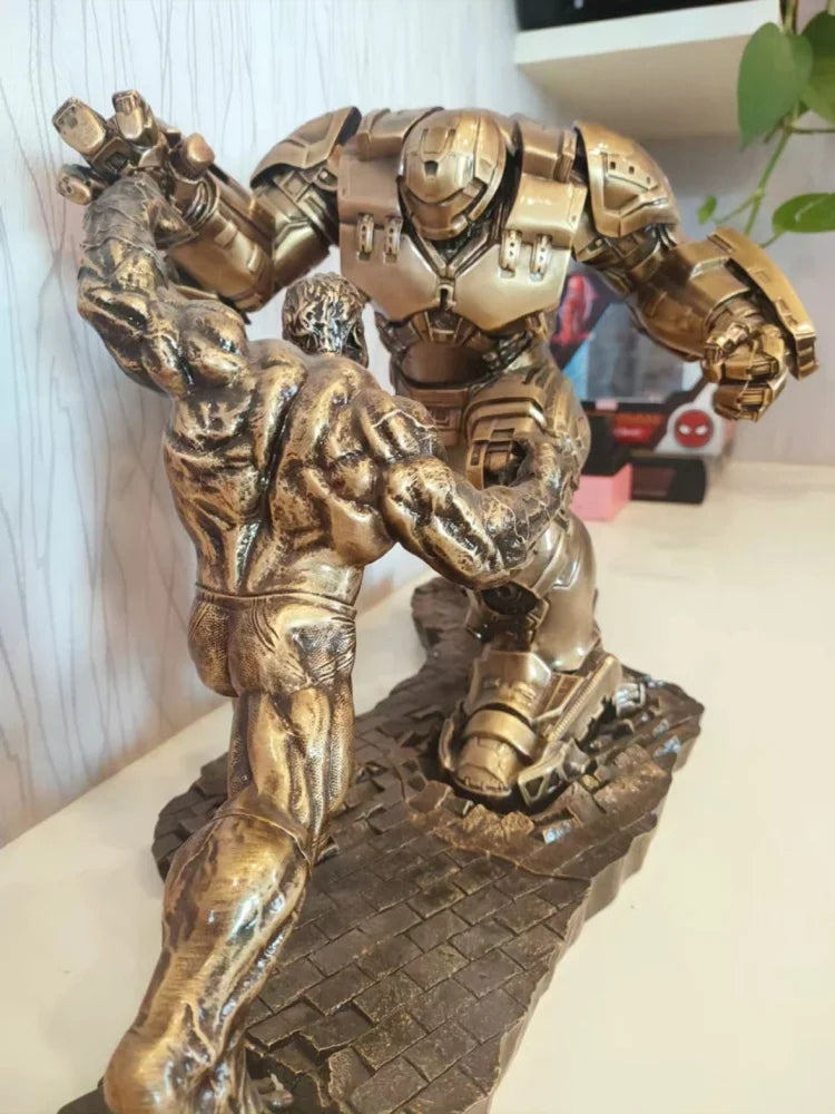In Stock Iron Man Mk44 Action Figure Green Giant Resin Statue Combat Edition Collectors Home Decor Enthusiasts Collectible Toy