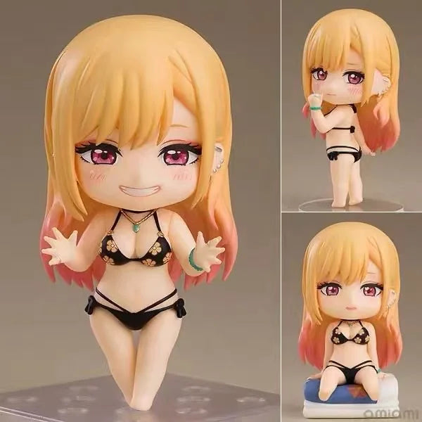 #2433 Ver.Q Swimsuit Kitagawa Marin PVC Action Figure My Dress-Up Darling Anime Figure Collectible Model Toy Kid Gift Doll 10CM