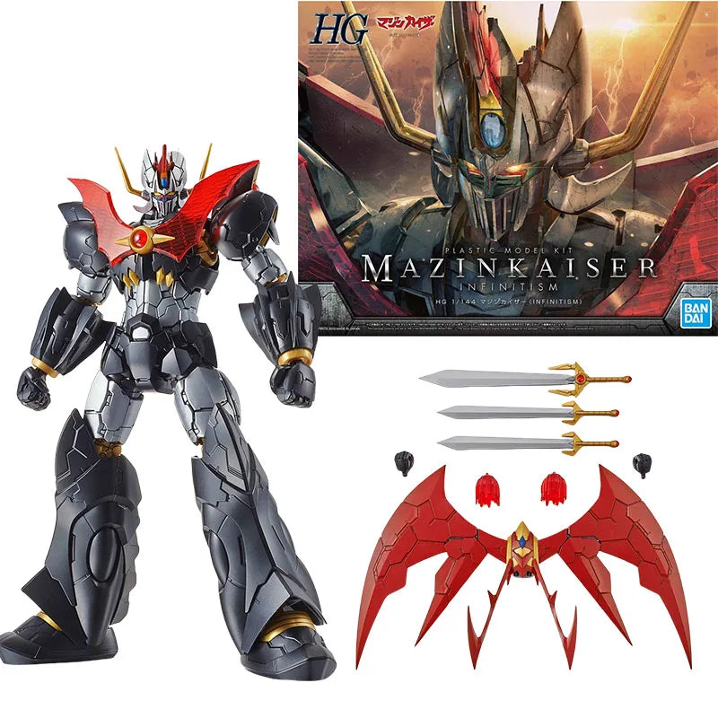 24 Hours Delivery Bandai Anime HG MAZINGER Z GENDIZER GETTER KOTETSU JEEG MAZINKAISER Original Model Toy Action Figure Gift