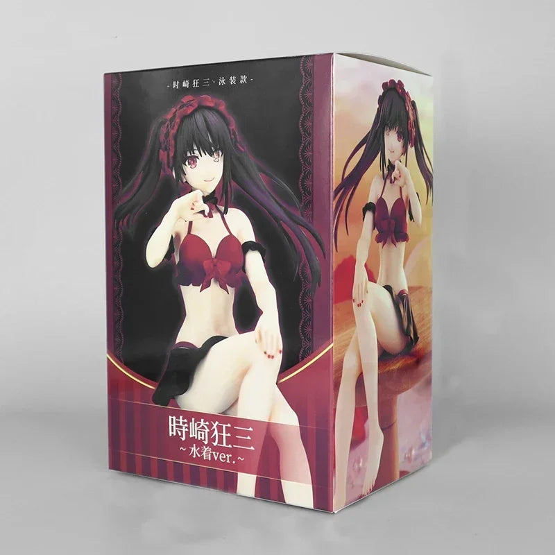 24cm KDcolle Date A Live Kurumi Tokisaki Anime Figure Date A Bullet Yatogami Tohka Bunny Girl Action Figure Adult Model Doll Toy