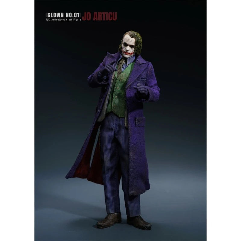 Pre-sale JO ARTICU CLOWN No.01 1/12 Scale Joker Mobile Doll with Clothes Head Sculpture Collection Action Figures Display