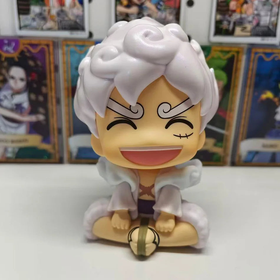 Hot Anime Figure Look Up Gear 5 Monkey D. Luffy Action Figure Q Version Luffy Figurine PVC Collection Model Doll Toy