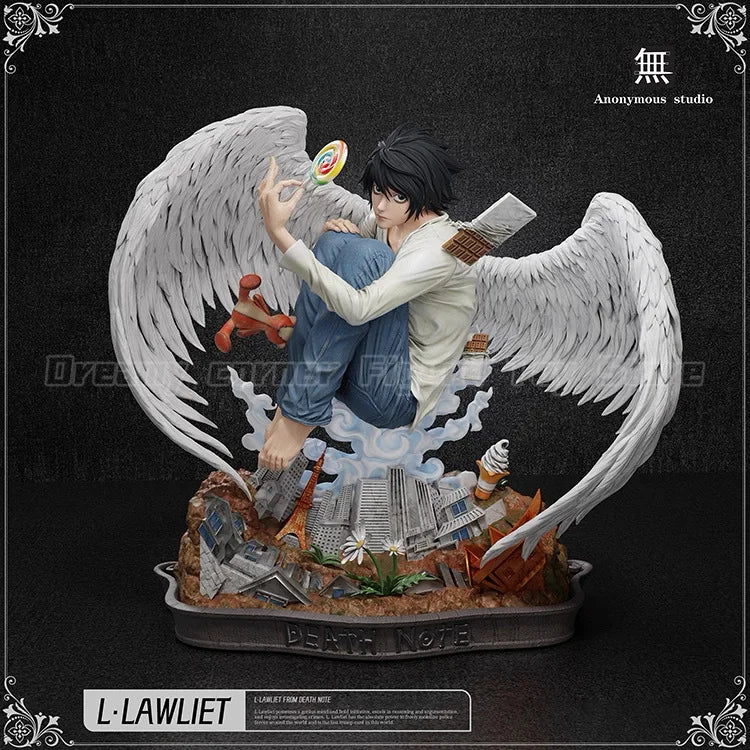 【In Stock】Anonymous Studio DEATH NOTE L.LAWLIET White Wing Ver GK Figure Gift