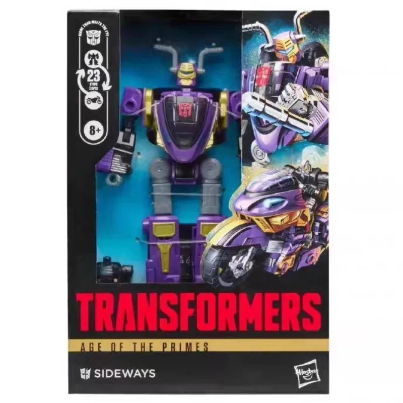 【Pre-sale June 2026】New Original Hasbro Transformers Age of The Primes Sideways with 2 Mini-Con Voyager Class Action Figure