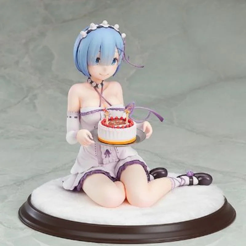 In Stock Genuine GOOD SMILE COMPANY Re:Zero Kara Hajimeru Isekai Seikatsu Rem 1/7 Birthday Cake Ver Anime Cartoon Garage Kit