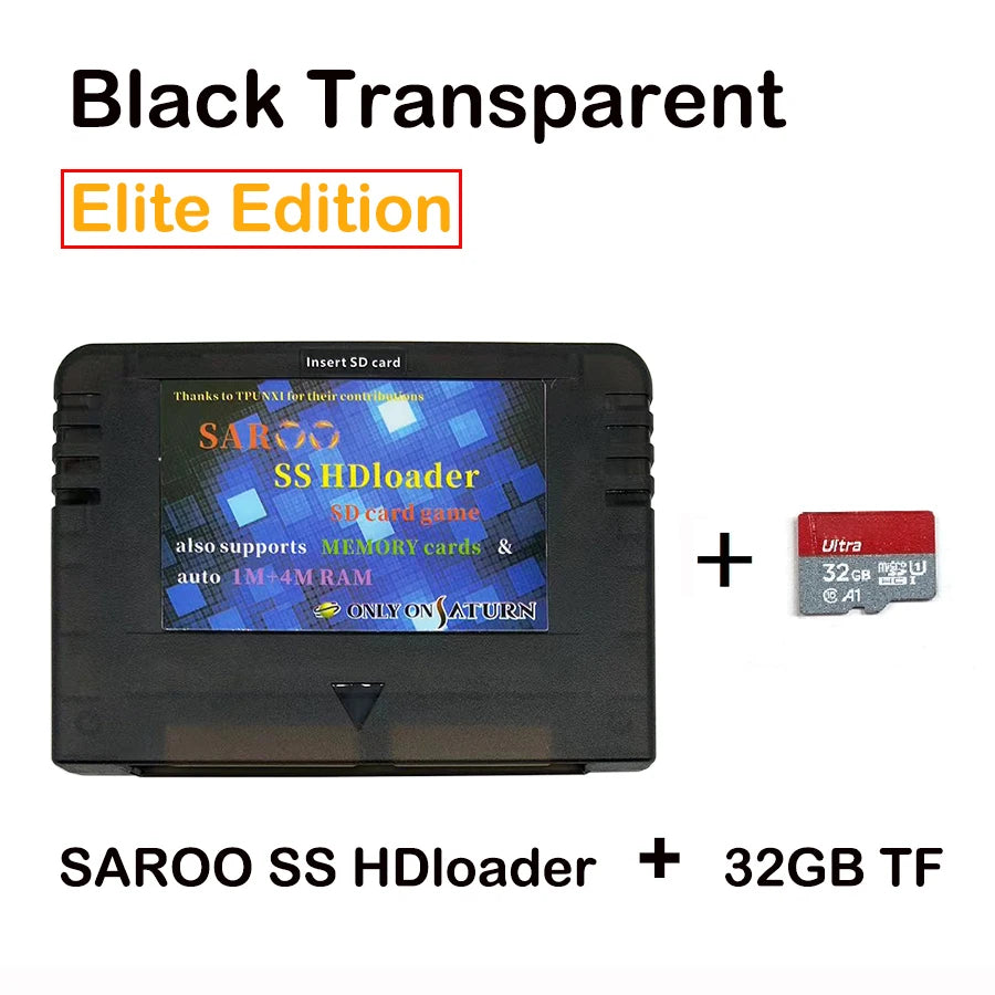 2025 Newest V0.7 SAROO SS HDloader Game Reader Cartridge Card Support SD TF Menory Cards Play Games Without CD for Saturn System