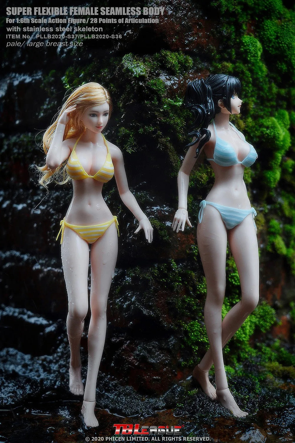 TBLeague Phicen S36 S37 S36A S37A 1/6 Scale Large Breast Pale Skin Super Flexible Female Seamless Body 12" Action Figure Doll