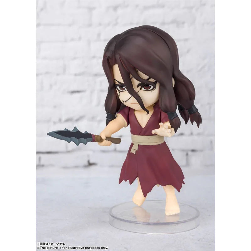 Bandai Original Figuarts MINI Tsukasa Shishio Q Version Assembly Model kit Action Figure Toys For Kids Collectibles Gift