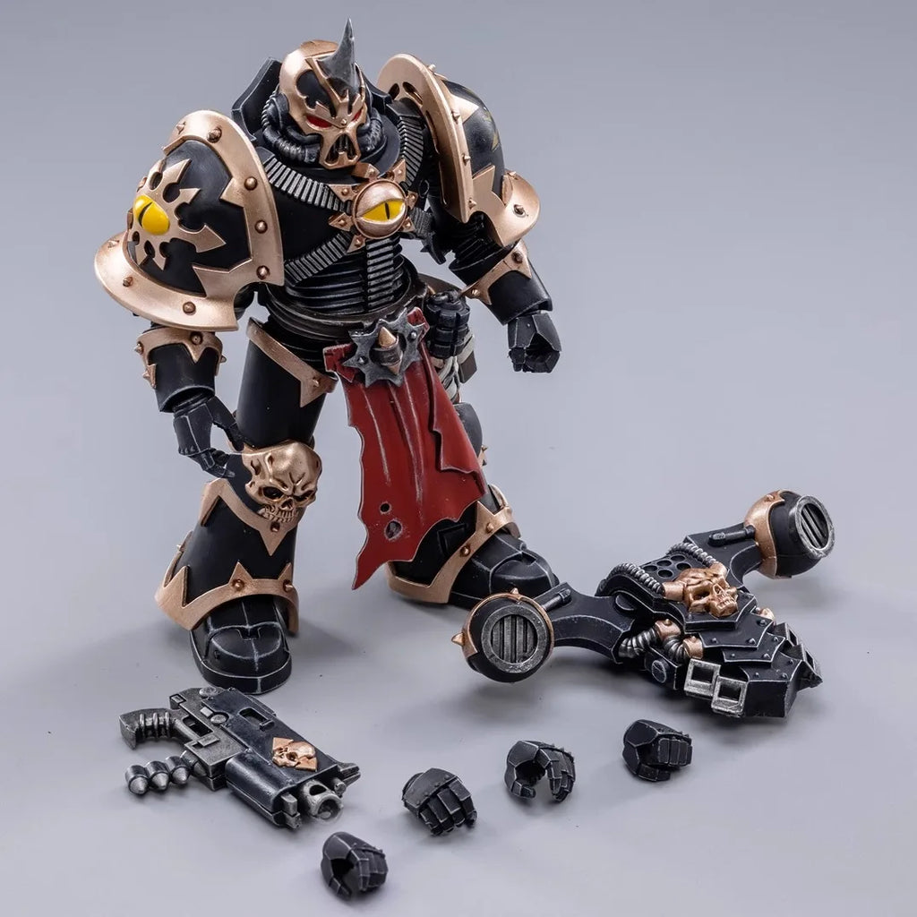 Joytoy Warhammer 1/18 Actionfiguren Chaos Space Marines Black Legion Marine E Modell Spielzeug Jungen Geschenke 3,75 Zoll