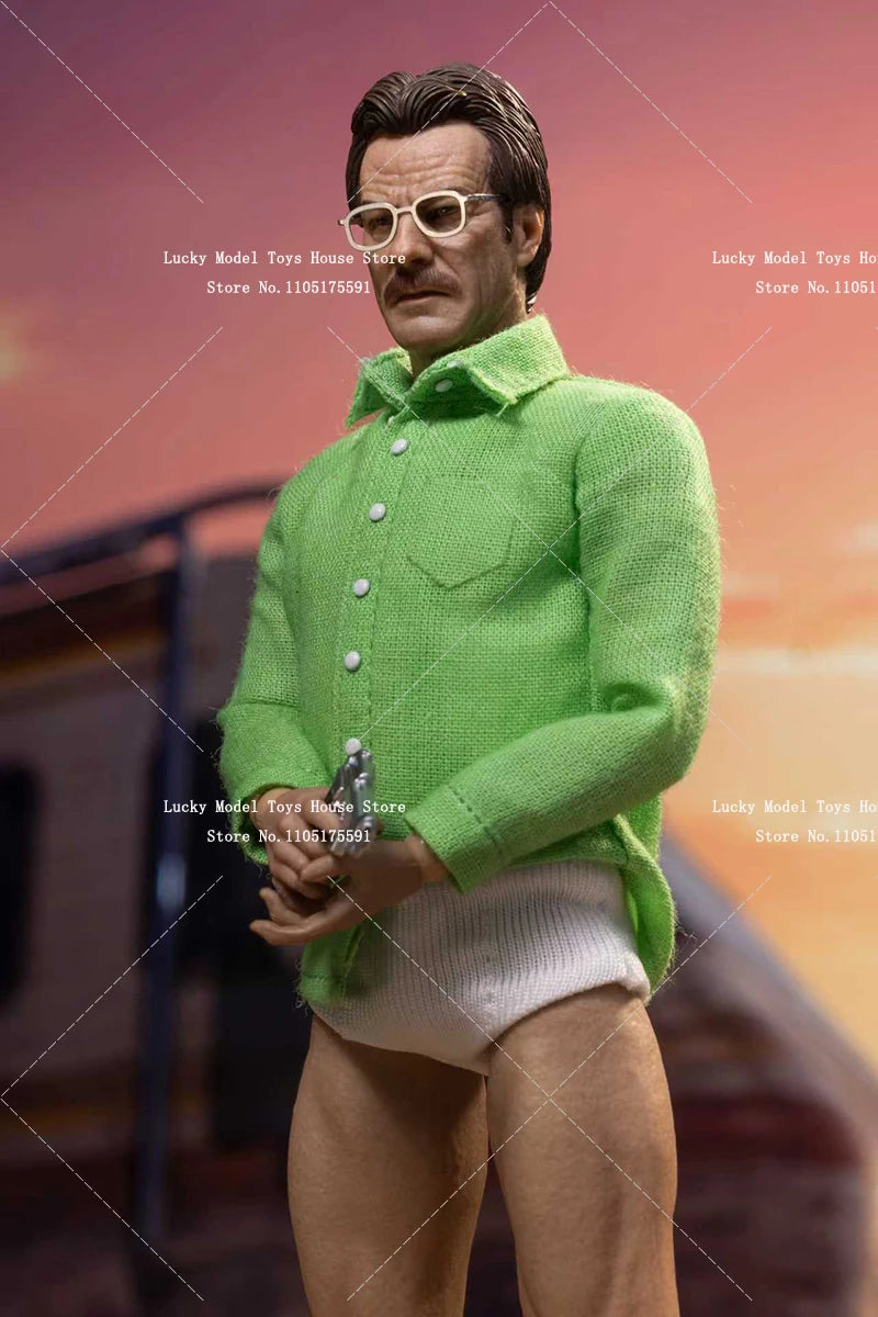 Manipple Studio 1/12 Collectible Old White Cloth Action Figure Breaking Bad Chemical Teacher 6inch Man Soldier Model Gifts