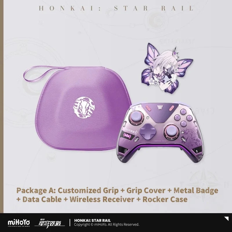 Official miHoYo Honkai: StarRail Genuine Anime Castorice Game Peripheral Force Feedback Elite Gamepad DIY Homo Digital Supplies