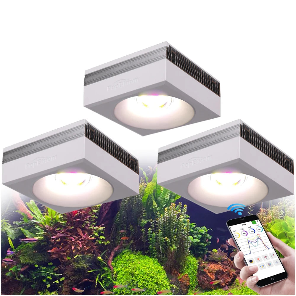 PopBloom-WiFi Aquarium Plants Light, Professional LED Aquarium Lamp for Aquarium,Planted Fish Tanks,Aquatic Plants Lighting