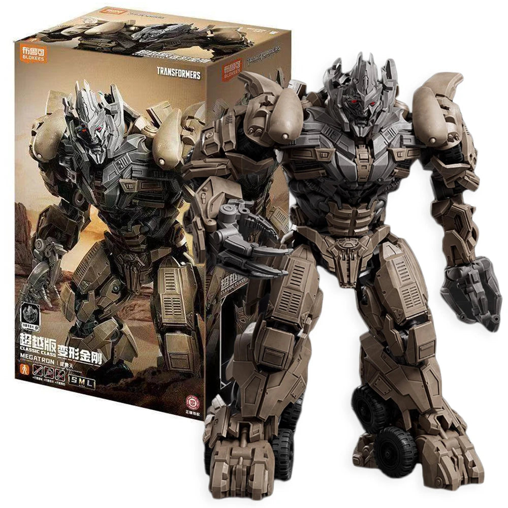 BLOKEES Original Transformers Megatron CLASS Version Transformation Assembled Action Figure Autobots Model Toys Ornaments Gift