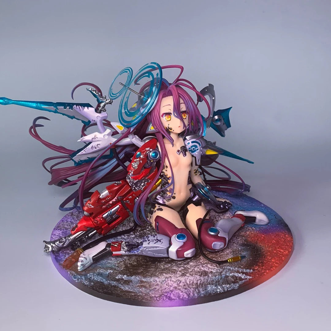 No Game No Life Shiro 1/7 Yuu Kamiya Art Works GSC Girls Toys Japanese Anime PVC Action Figure Toy Game Collectible Model Doll