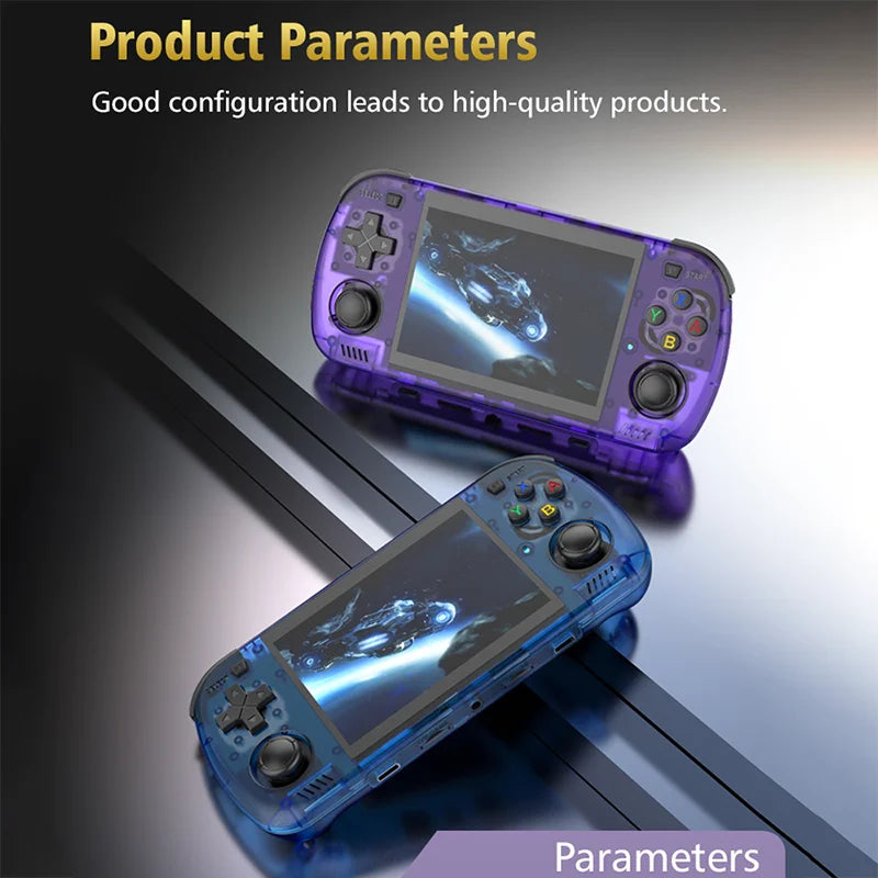 BOYHOM Green R36H PRO MAX Retro Gaming Console 4.2-inch IPS Screen RK3326 Processor 3000mAh Battery Open-Source Linux System Por