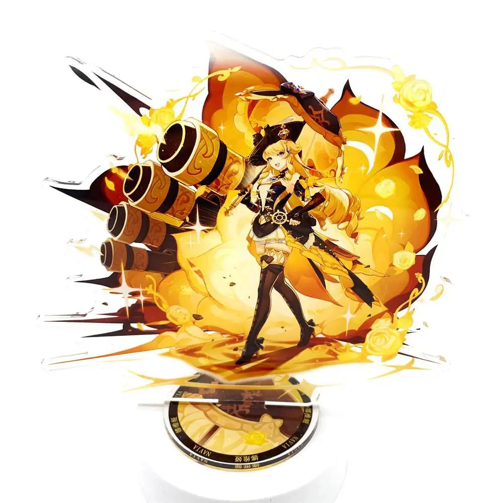 Anime Figur Genshin Impact Furina Arlecchino Xiao Yae Miko Yelan Acryl Stand Modell Platte Schreibtisch Dekor Stehende Zeichen Fans Geschenk