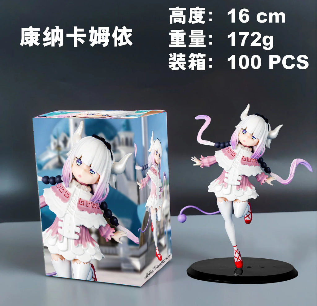 16CM Фигура на Канна Камуи Кобаяши Сан Чи Без Прислужница Дракон Аниме Анимационен Модел Играчка Подаръчна Колекция Декоративни Орнаменти PVC