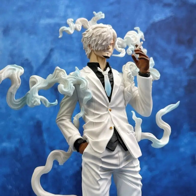 28cm Nika Sanji Nika Zoro Anime Figure Two Headed Statue With Base PVC Collectible Model Toy Desktop Ornament Boy Gift