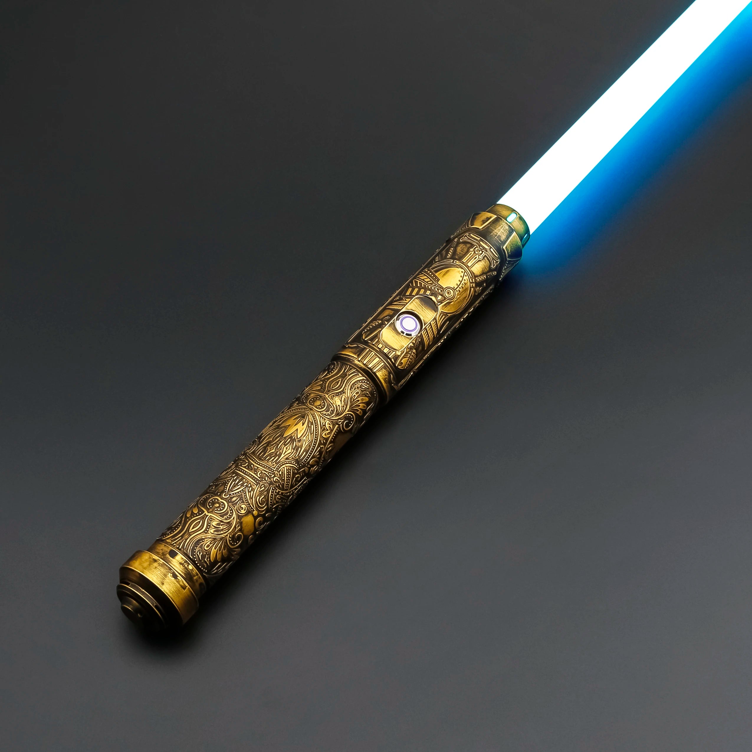 TXQSABER Heavy Dueling RGB / Neo Pixel Smooth Lightsaber Colors Changing Metal Hilt Lock up Blaster Laser Jedi Sword Kids Toys